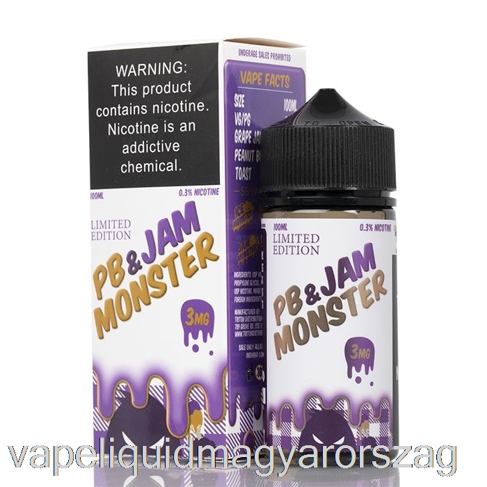 Szőlő - Pb és Lekváros Szörny - 100ml 6mg Vape Toll